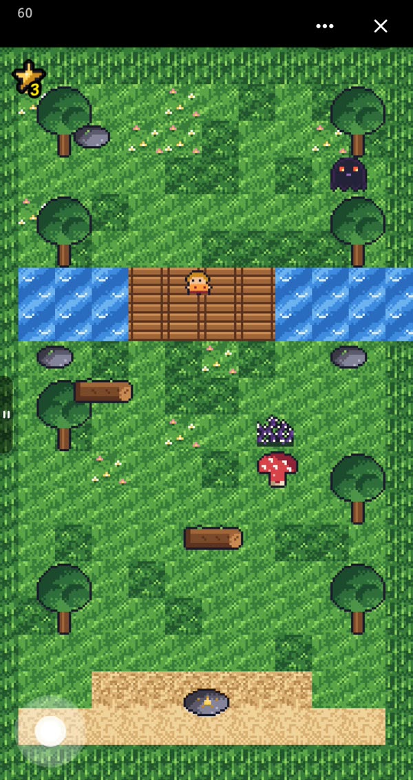 Play: the Shadow chases Pip across the forest