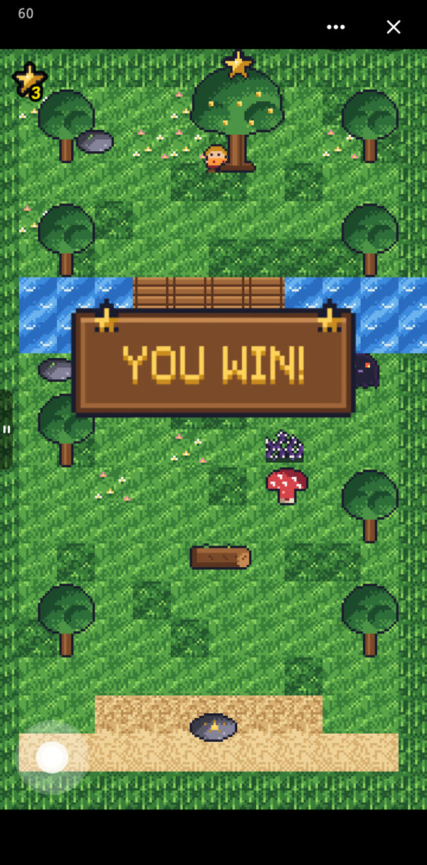 Pip reaches the Star Tree: YOU WIN!